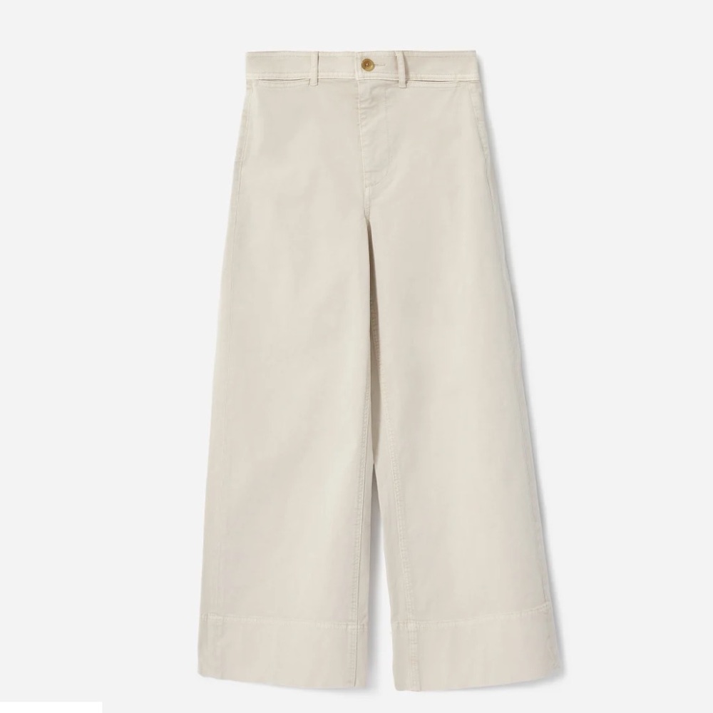 Everlane Lightweight Wide-Leg Crop Chino